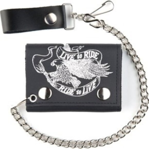 Mascorro Leather Wallet 4" Tri-Fold, Made In America 💸 - Picture 1 of 2